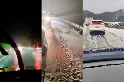 ​四川男子返乡遇雨雪，10码车速走了4个小时，家人凌晨叮嘱“慢慢开”