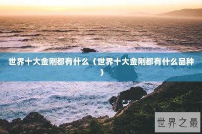 ​世界十大金刚都有什么（世界十大金刚都有什么品种）