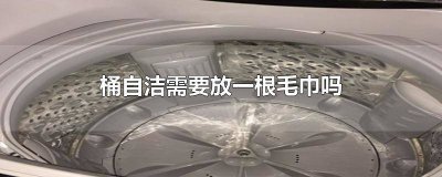 ​滚筒洗衣机桶自洁需要放一根毛巾吗 桶自洁需要放一根毛巾吗
