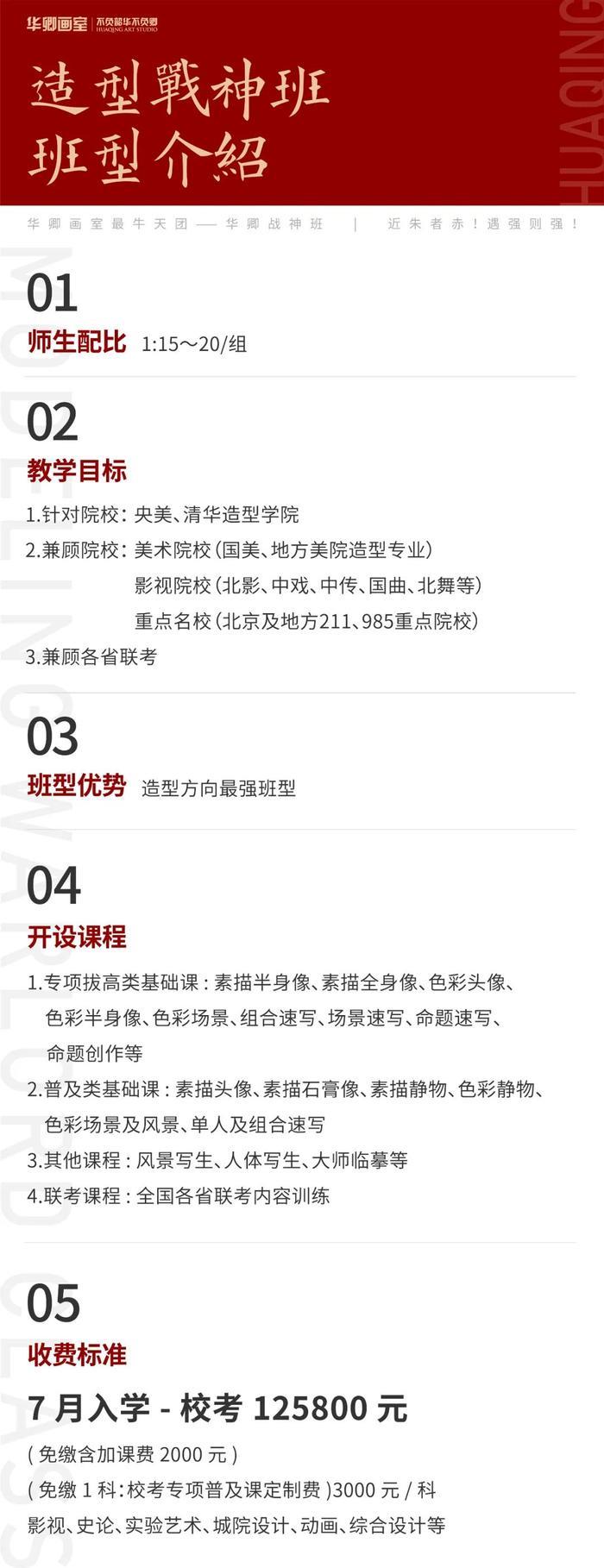 华卿画室—全班型提前分班，择优培养！你也有可能走进最强班级！