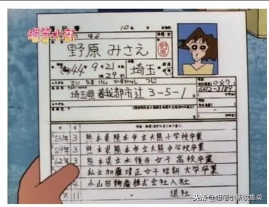 ​蜡笔小新：野原美冴（野原 みさえ）的基本资料