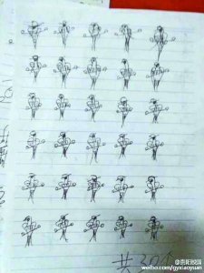 ​学生被罚画100遍幺鸡 网友：幺鸡表情包？