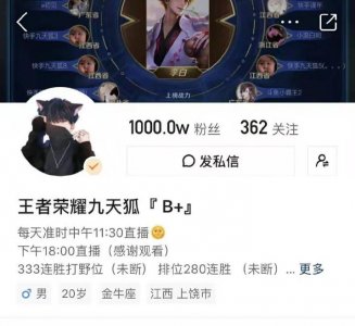 ​王者荣耀：网红九天狐决定退网，不仅删了作品，还说自己太菜