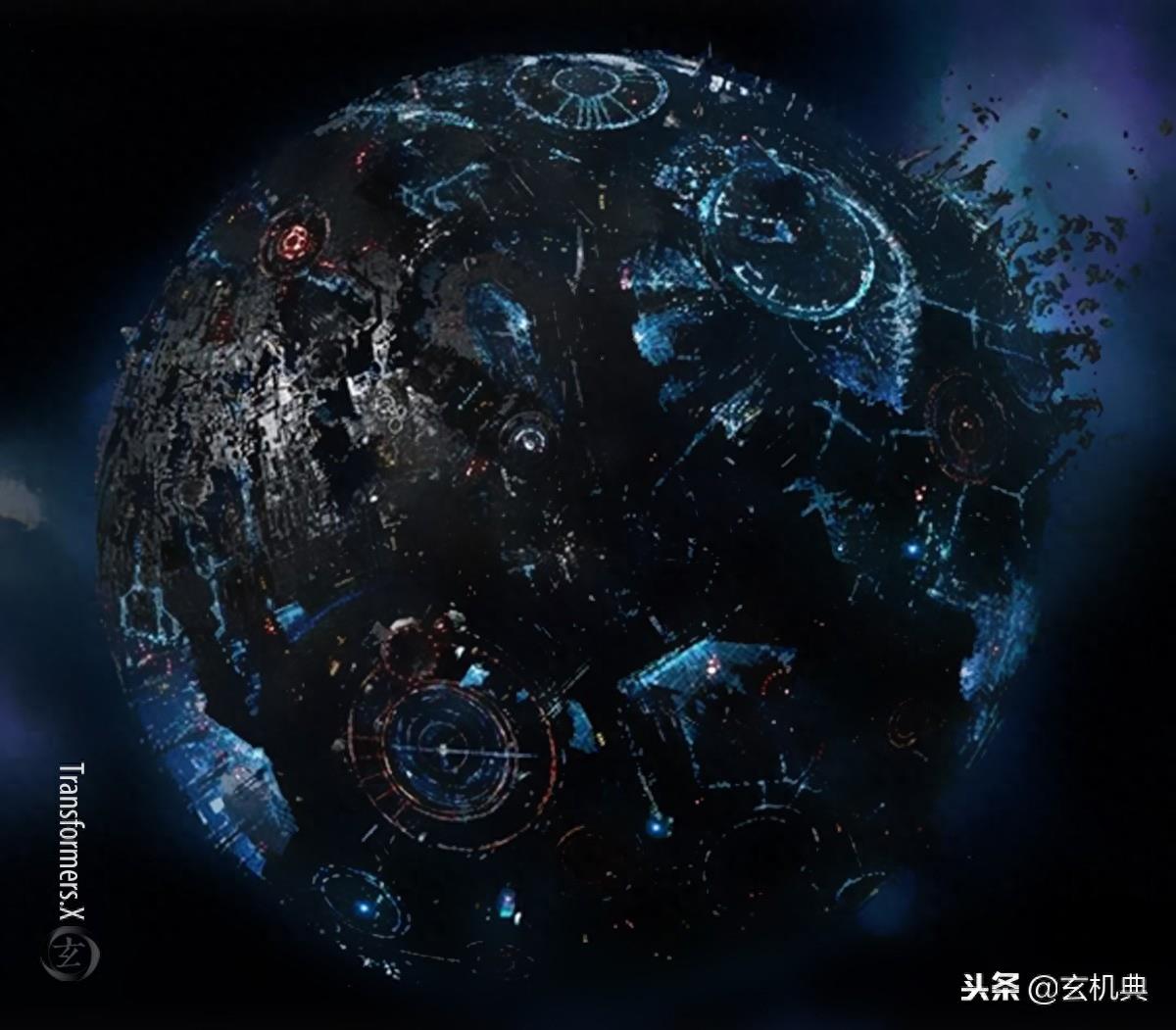 变形金刚：汽车人与霸天虎战火中消耗殆尽的家园-塞伯坦星球