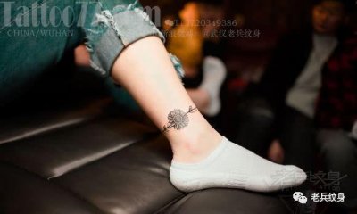 ​老兵纹身店内作品欣赏-脚环纹身