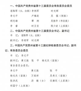 ​贵州新任5位省委常委！安徽人时光辉当选省委副书记