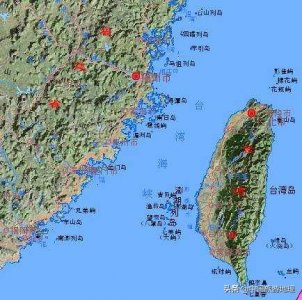 ​台湾海峡地形图欣赏