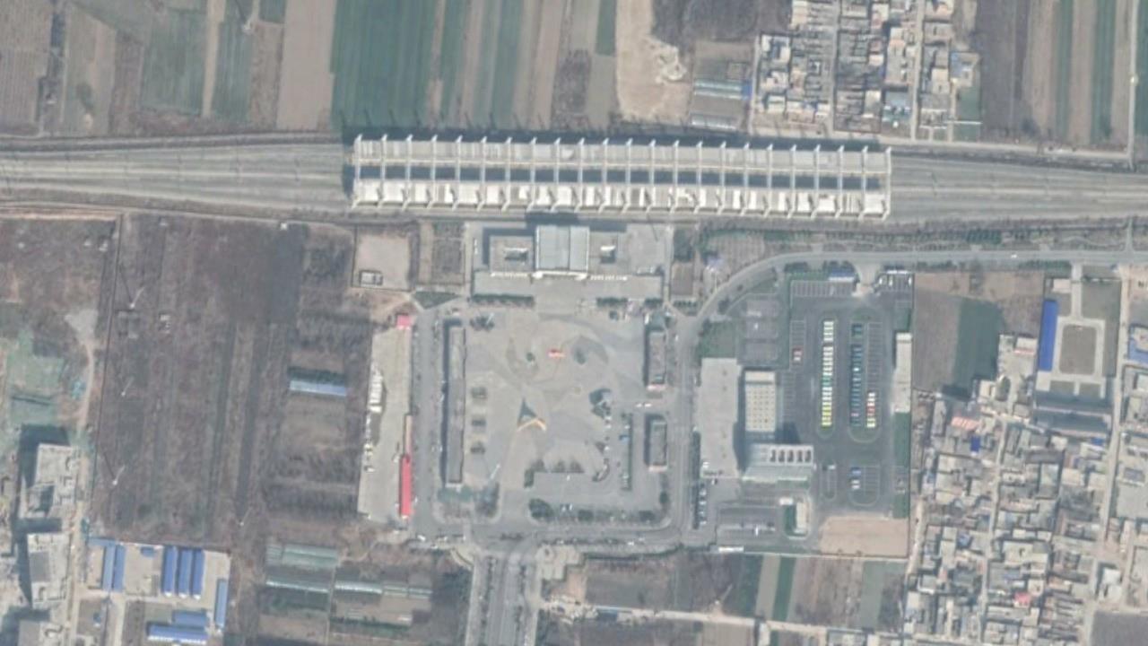 航拍高铁G2001次（郑州-西安北）各车站，途经三门峡、华山