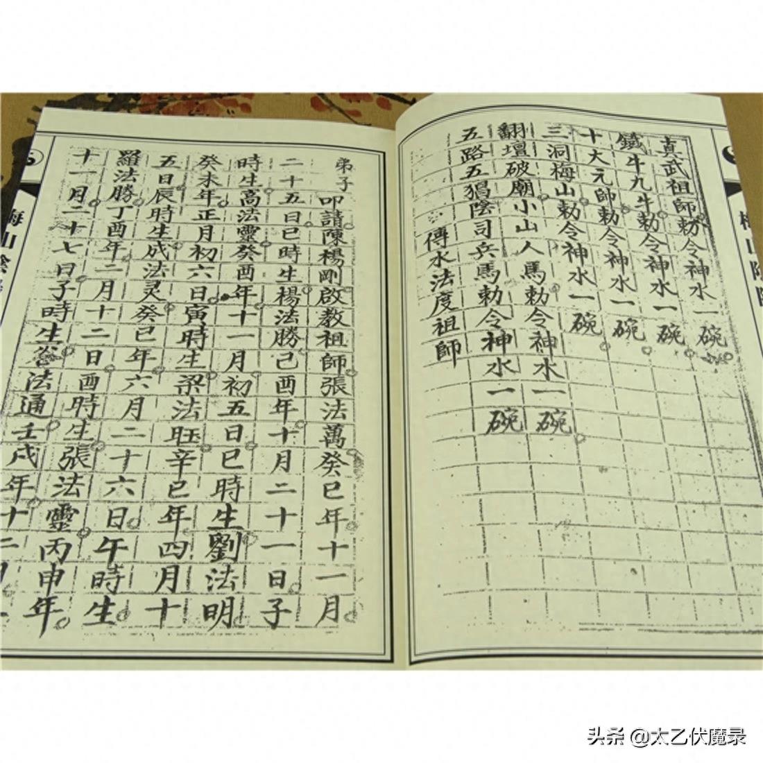 《梅山阴阳水符》，民国时期抄本