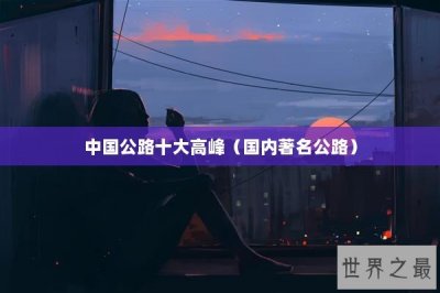 ​中国公路十大高峰（国内著名公路）