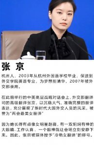 ​张京的个人资料，张京翻译视频(张京 翻译 视频)