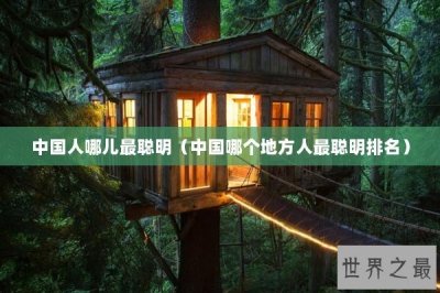 ​中国人哪儿最聪明（中国哪个地方人最聪明排名）