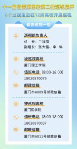 ​福建省委6个巡视组进驻12所高校开展巡视 联系方式公布