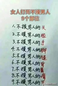 ​女人打死不摸男人九个部位，收藏起来看看，真的涨知识了。