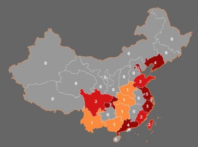 ​苹果Apple中国门店分布，上海第一，西安居然没有？