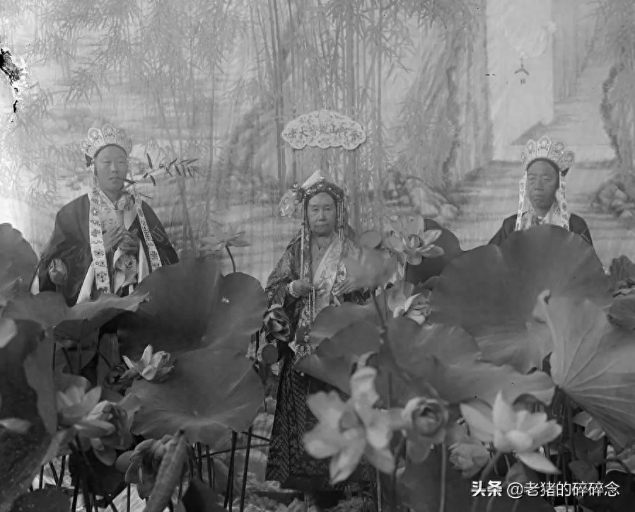 难得的一组慈禧“老佛爷”的真容照，图五是其cosplay照