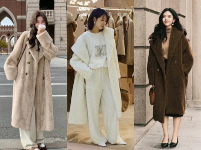 ​今年流行时髦显瘦的毛绒大衣，学会这几套穿搭，好看又洋气！