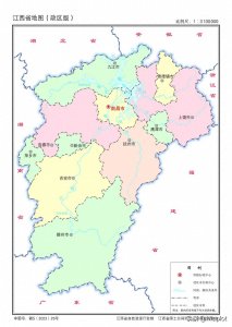 ​标准地图系列 | 江西11市高清大图分享