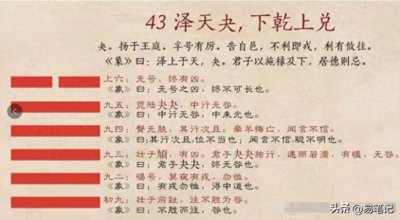 ​易经第四十三卦-泽天夬